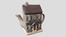 Ceramic Teapot, Pub House, Processed Photoscan teapot, archviz, decorative, ceramic, interior-design, photoscan, photogrammetry, container, teapot-ceramic, realityscan