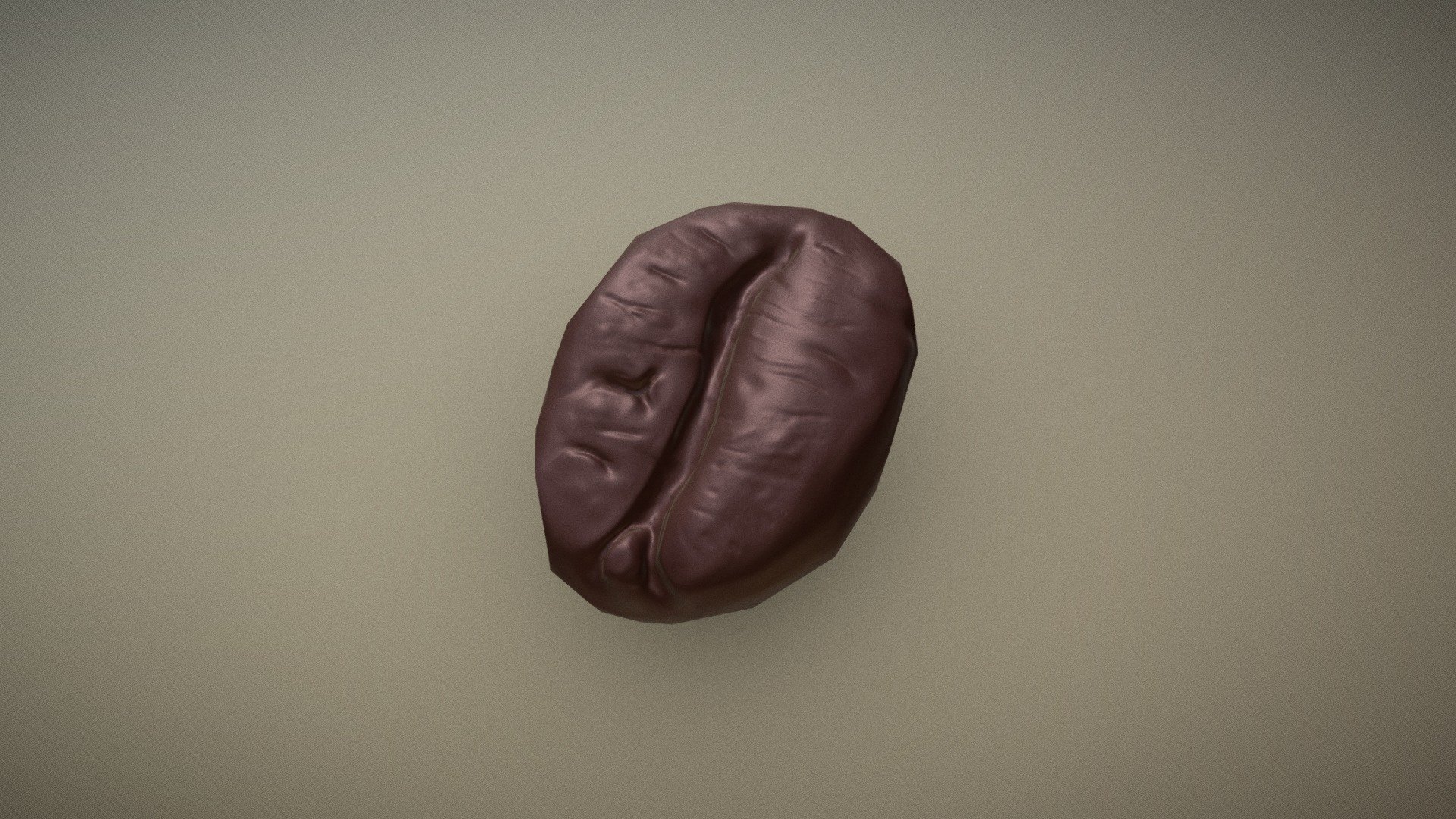 Coffee bean model, low-poly version with 198 faces.

It only has a normal map since it is not supposed to be used in close up shots.

https://www.muhuk.com/art/2019/coffee-beans/ - Coffee Bean Low-Poly - Download Free 3D model by muhuk 3d model