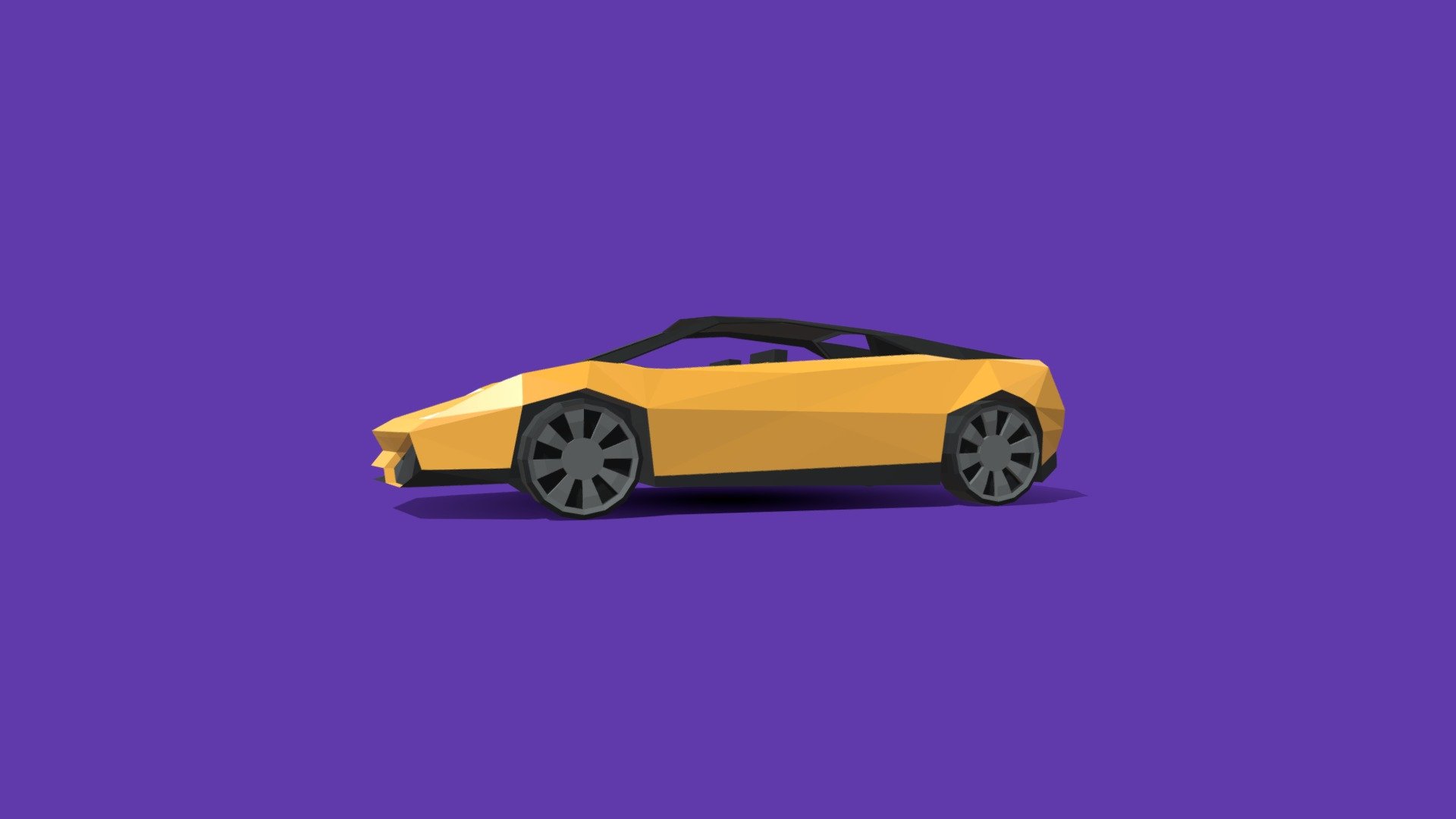 Lamborghini Gallardo Low Poly - Download Free 3D model by Iron Minecart2 (@iron_minecart2) 3d model