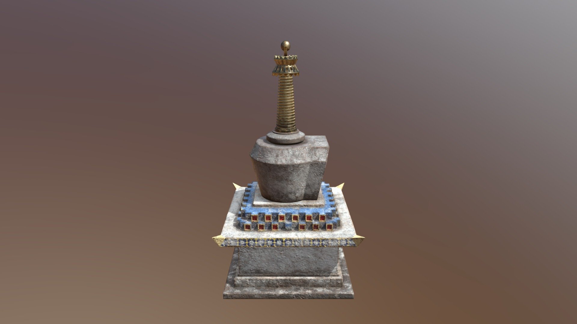 Shrine_Tibet - 3D model by screamingtoast 3d model