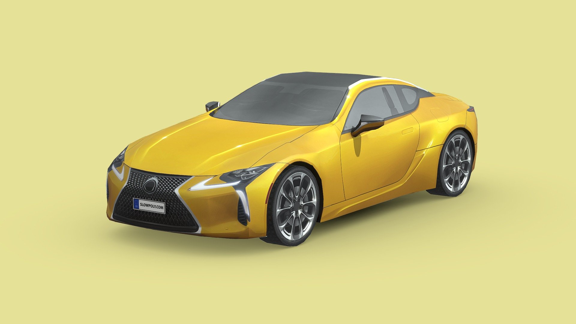 Buckle up and join the ride with our incredible 3D model car! With few polygons, it’s light, flexible, and realistic. High-quality textures bring it to life. Effortlessly integrate it into any project and let your creativity soar. Get ready for a thrilling journey! - Lexus LC 500 2023 - Buy Royalty Free 3D model by slowpoly 3d model