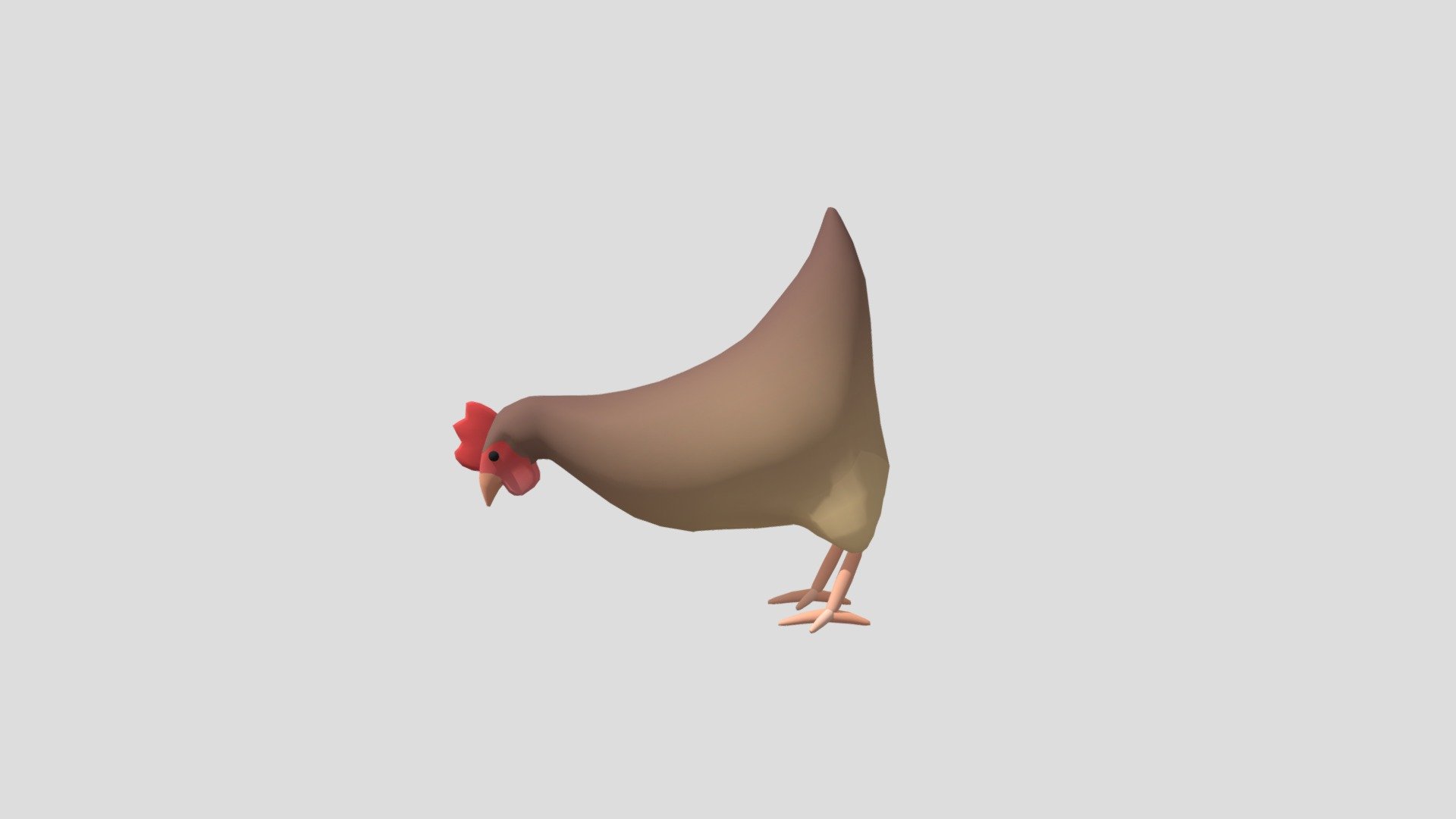 A cartoon chicken, 2 animations and a maya file with the rigged model. Please send me if you use it for something cool :-) - Cartoon Chicken - Download Free 3D model by BaraV 3d model