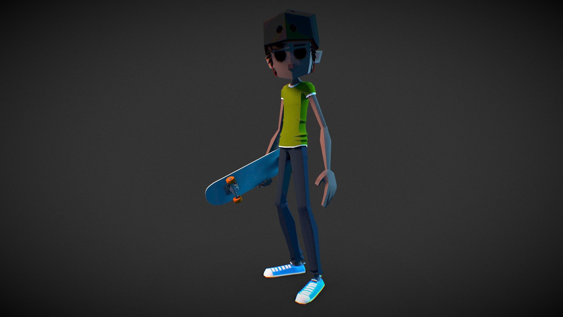 This is one of the characters in development for Pocket Skate

Thanks, for checking it out!
- Pete - Ollie - Pocket Skate - 3D model by Pocket Skate! (@PocketSkate) 3d model
