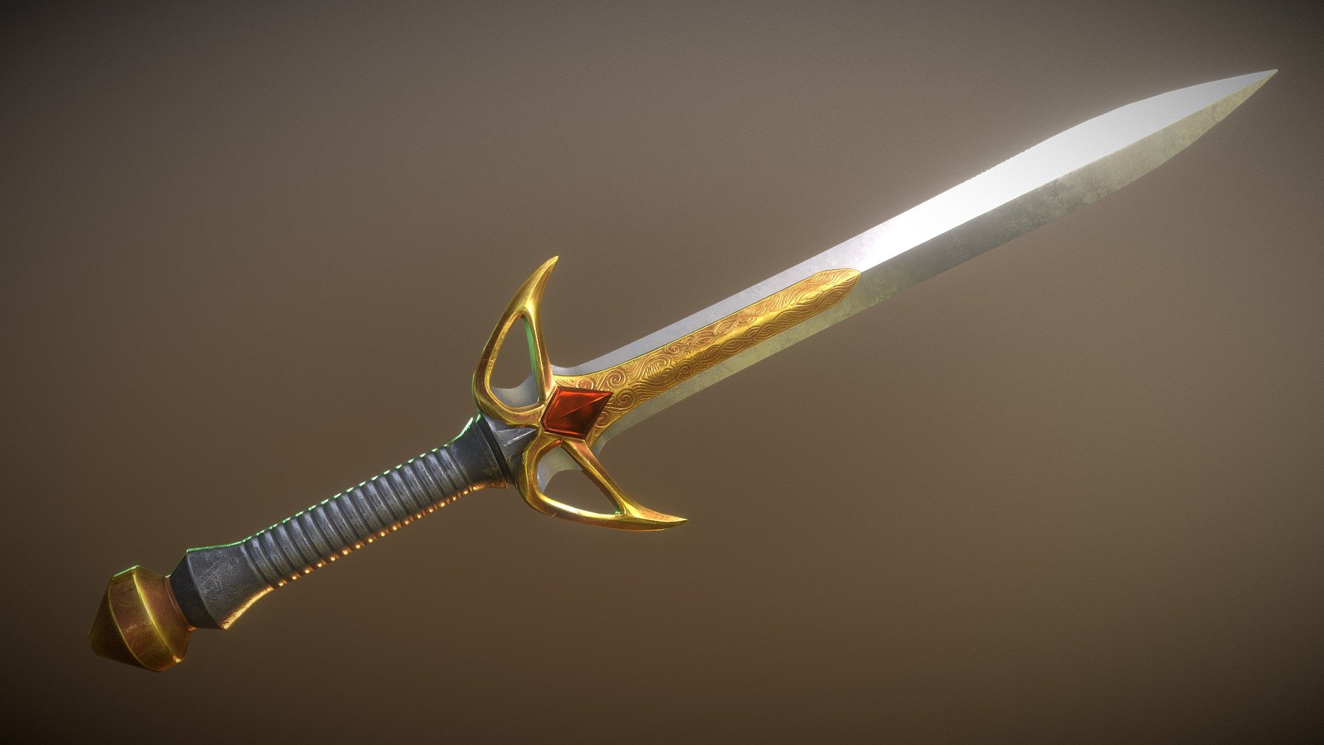 Part of an upcoming Fantasy Weapons Pack for Unity3D

Made with Blender / Substance Painter / zBrush - Sorcerer's Blade - Gold - One Handed Sword - 3D model by vegu (@iamvegu) 3d model