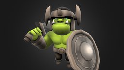 Poly HP rpg, cute, demon, soldier, orc, enemy, jrpg, character, unity, lowpoly, gameart, gameasset, animation, stylized, monster, fantasy, gameready, evil, noai