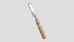 Chisel household, work, tools, hard, melee, sharp, craft, classic, equipment, worker, tool, traditional, carpenter, utensil, toolset, knife, wood, industrial, woodworker, woodengine