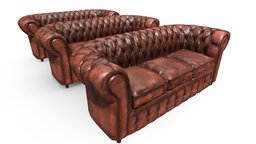 Sofa Chesterfield (SHP, HP and LP) sofa, classic, furniture, chesterfield