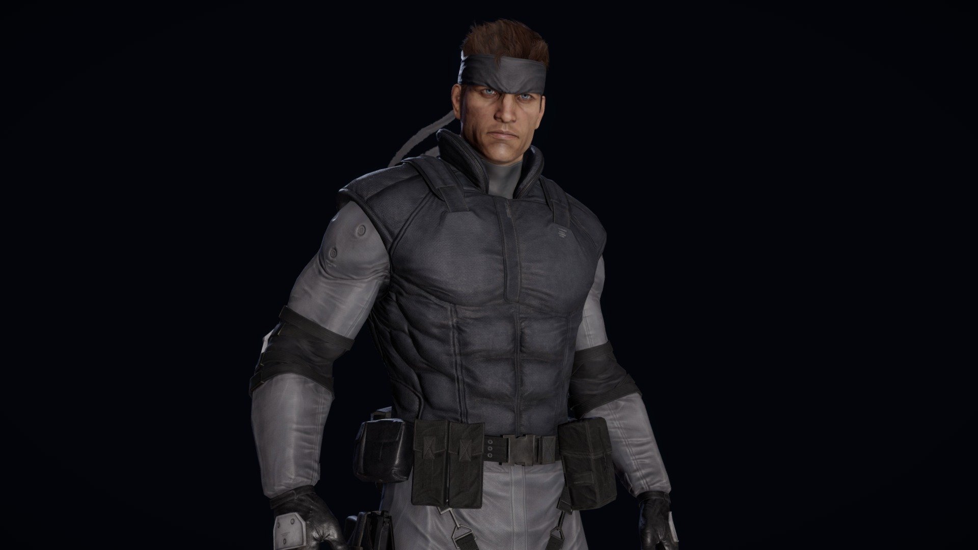 My take on Solid Snake in his Metal Gear Solid 1 suit. Like for my Morrowind project, the goal was to create a model with a modern video game worflow, while keeping as much of the original design as possible. 

More renders on my artstation: https://www.artstation.com/laurent_pozzuoli - Solid Snake - Fan art - 3D model by Pozzuoli_Laurent 3d model