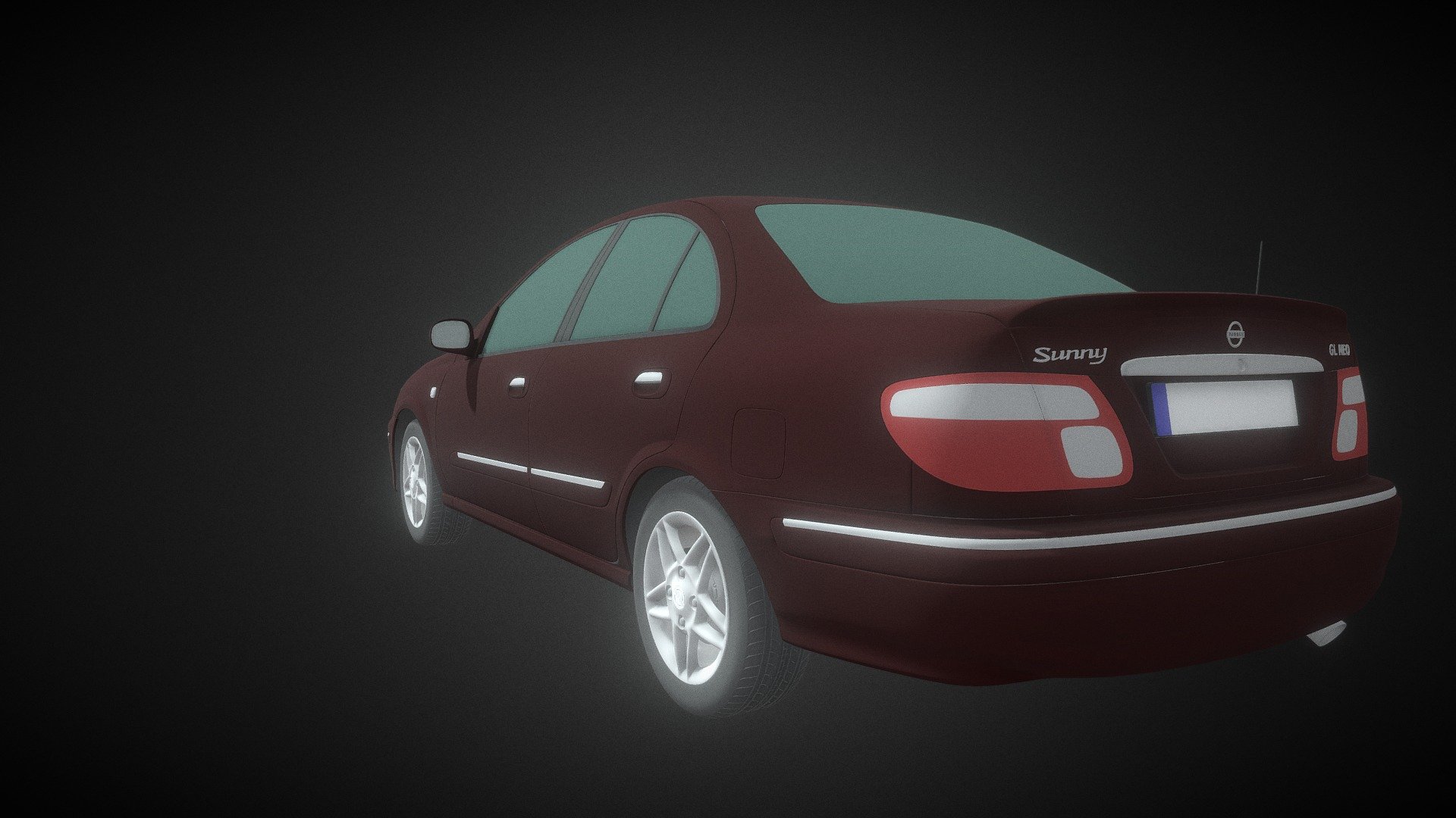 Nissan Sunny 2000 - Download Free 3D model by Hayder_Evo 3d model