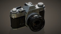 Retro Camera film, photo, retro, photorealistic, canon, props, camera, realistic, analog, negative, props-game, ae-1