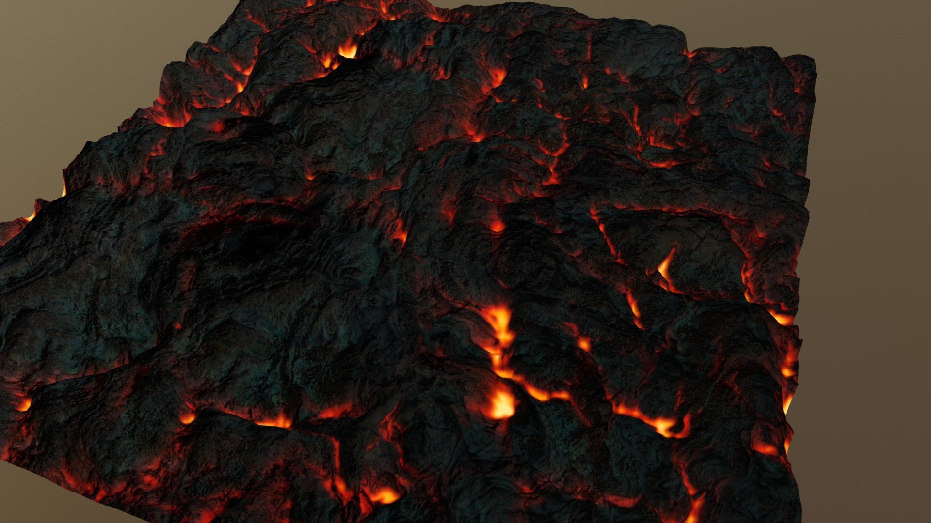 Lava created in Substance designer with outputs from good old Bryce3D - Lava - 3D model by StanislavBotev 3d model