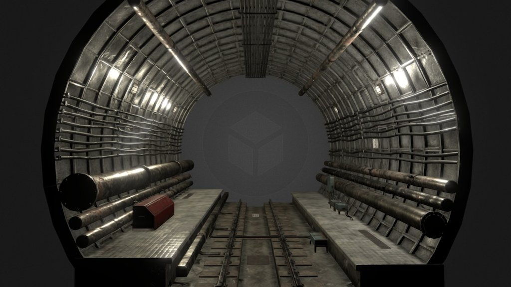 metro tube - Download Free 3D model by nofaced3d 3d model