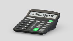 Calculator Office office, scene, room, set, desk, electronic, electronics, furniture, table, appliance, decor, machine, visitor, supplies, stationery, calculator, adding, 3d, chair, equipm, calculatory, wrork