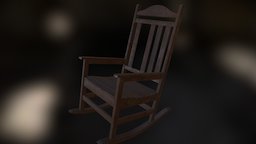 Old Rocking Chair substancepainter, substance