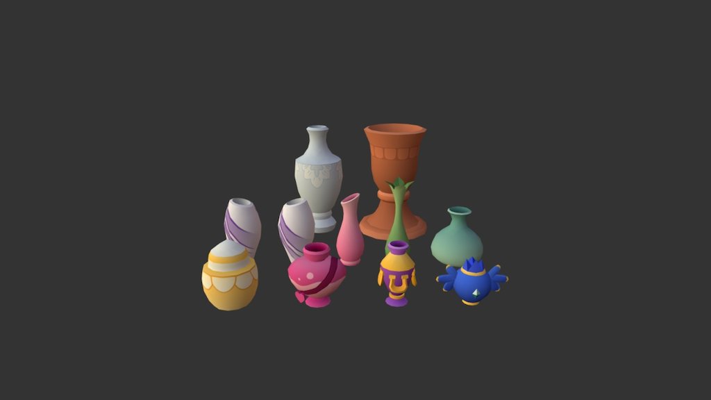 LOE Urns - 3D model by Zebulun 3d model