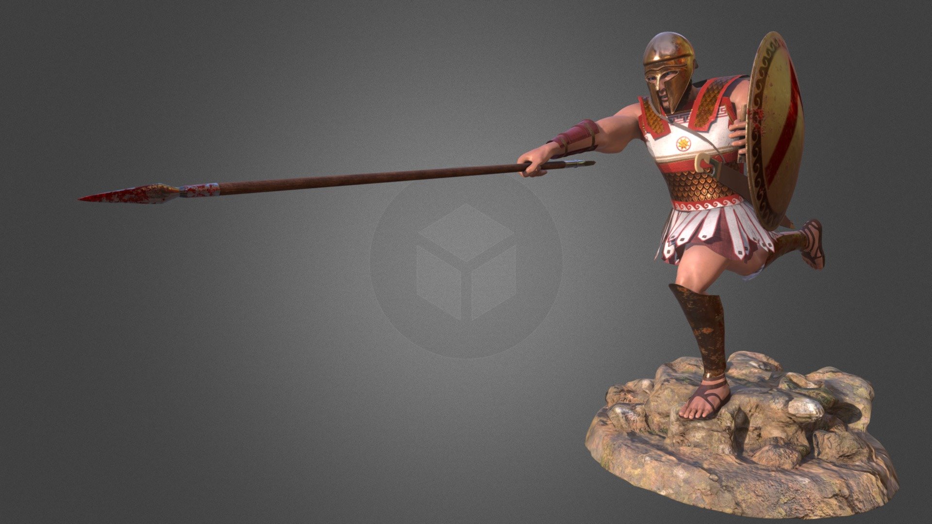 The legendary spartan hoplite, undefeated for one hundred years, their deeds are forever etched into history.

This model war made with:
1.  3dsmax 
2.  substance painter
3. adobe fuse
4. photoshop
5.  zbrush - Spartan Hoplite - Buy Royalty Free 3D model by Nathaniel.F (@NathanielLDEutc) 3d model