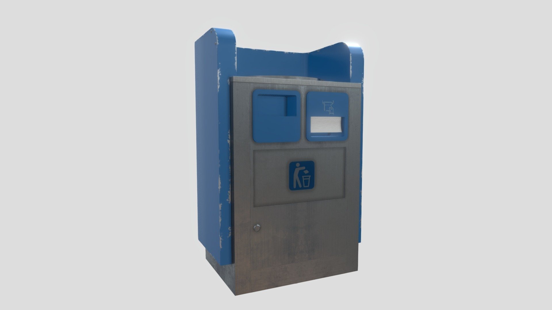 A simple Recycling Bin 3d model