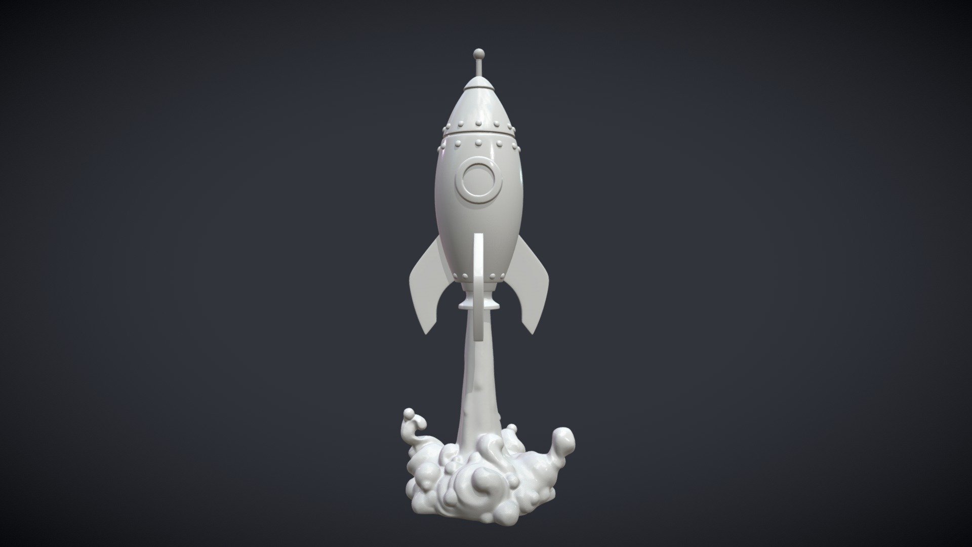 Print ready rocket

Measure units are millimeters, the rocket itself is about 5 cm in height (without smoke).

Mesh is manifold, no holes, no inverted faces, no bad contiguous edges.

Three versions of the model is available:

1) P_Rocket_Solid (.blend, .stl, .obj, .fbx) 378400 triangular faces. This files contains two objects the rocket itself and the smoke part. For stl here is one separate file for each part.

2) P_Rocket_Hollow (.blend, .stl, .obj, .fbx) 428796 triangular faces. Here is three hollow parts: the top part, the main part and the smoke. Wall thickness is about 1 mm. For stl here is one separate file for each part.

3) P_Rocket_Solid_onePiece (.blend, .stl, .obj, .fbx) 371462 triangular faces. Here is one solid object 3d model