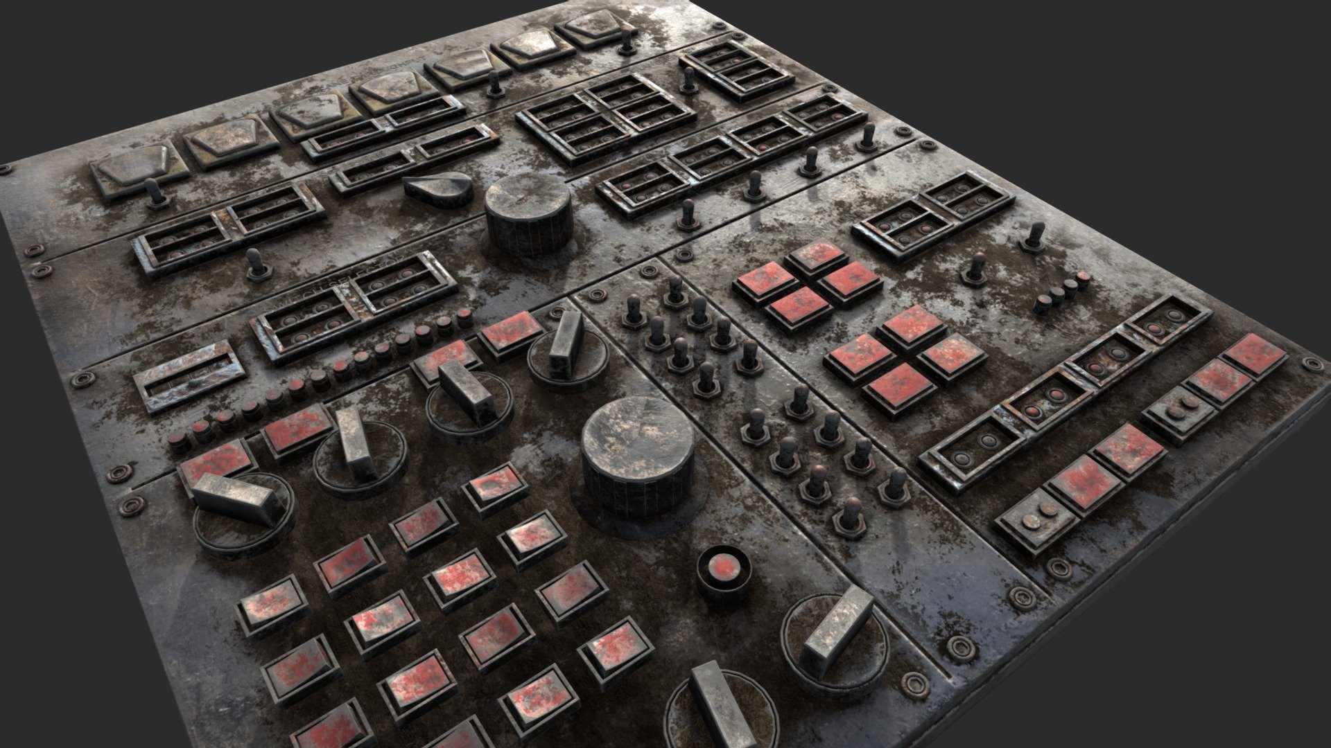 PBR Control Panel - 8K Textures - Buy Royalty Free 3D model by northlogic (@northlogicvfx) 3d model