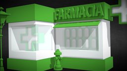 PHARMACY STOREFRONT FARMACIA DRUGSTORE 2.0 windows, store, retail, facade, apothiki, pharmacy, storefront, farmacia, drugstore, pharmacy-scene