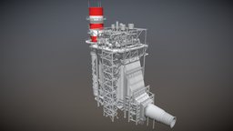 3D Power Plant 3dmodelling, maya2017, power-plant, unity3d, 3dmodel, power-station