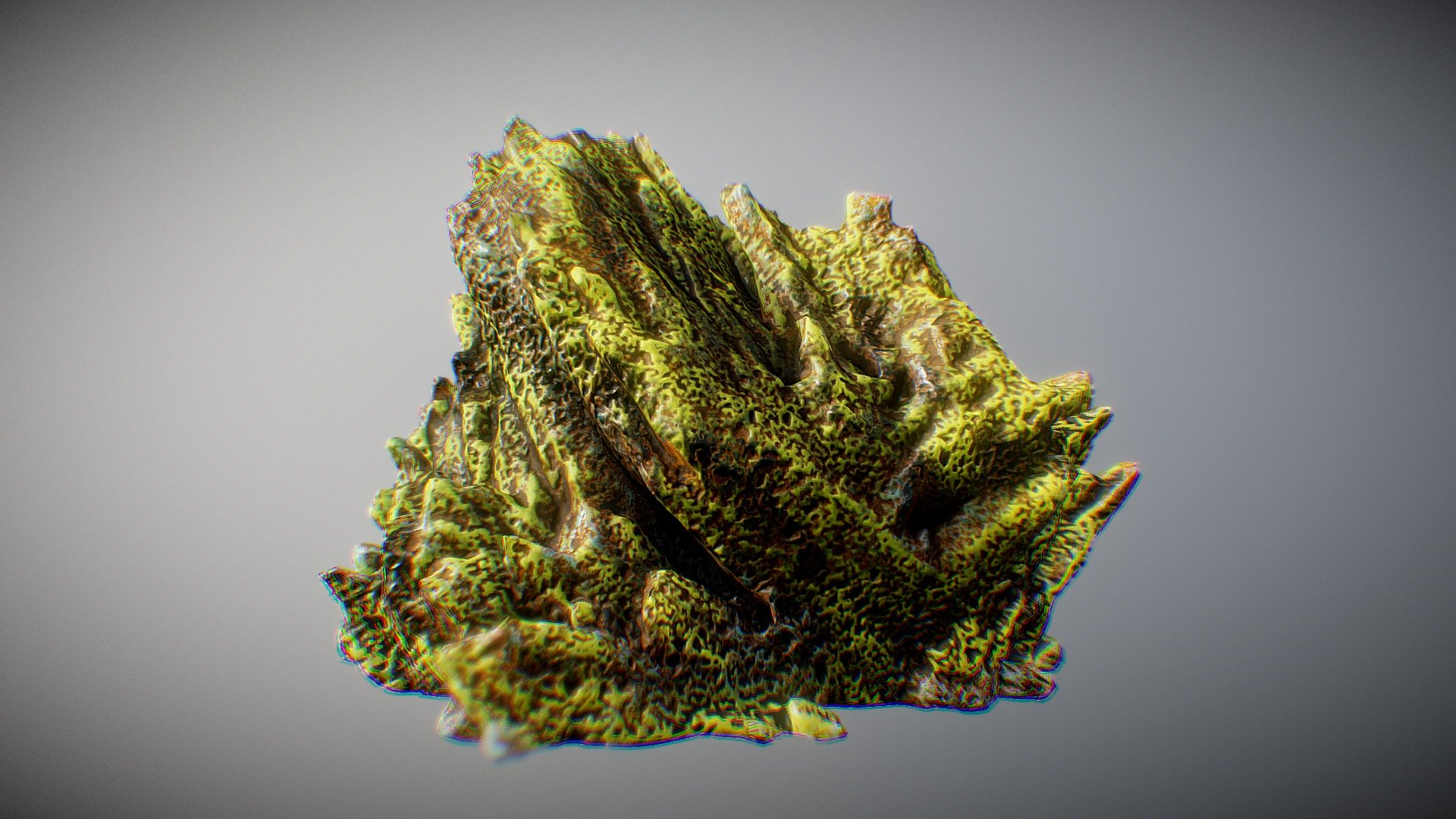 A coral like rock formation 3d model