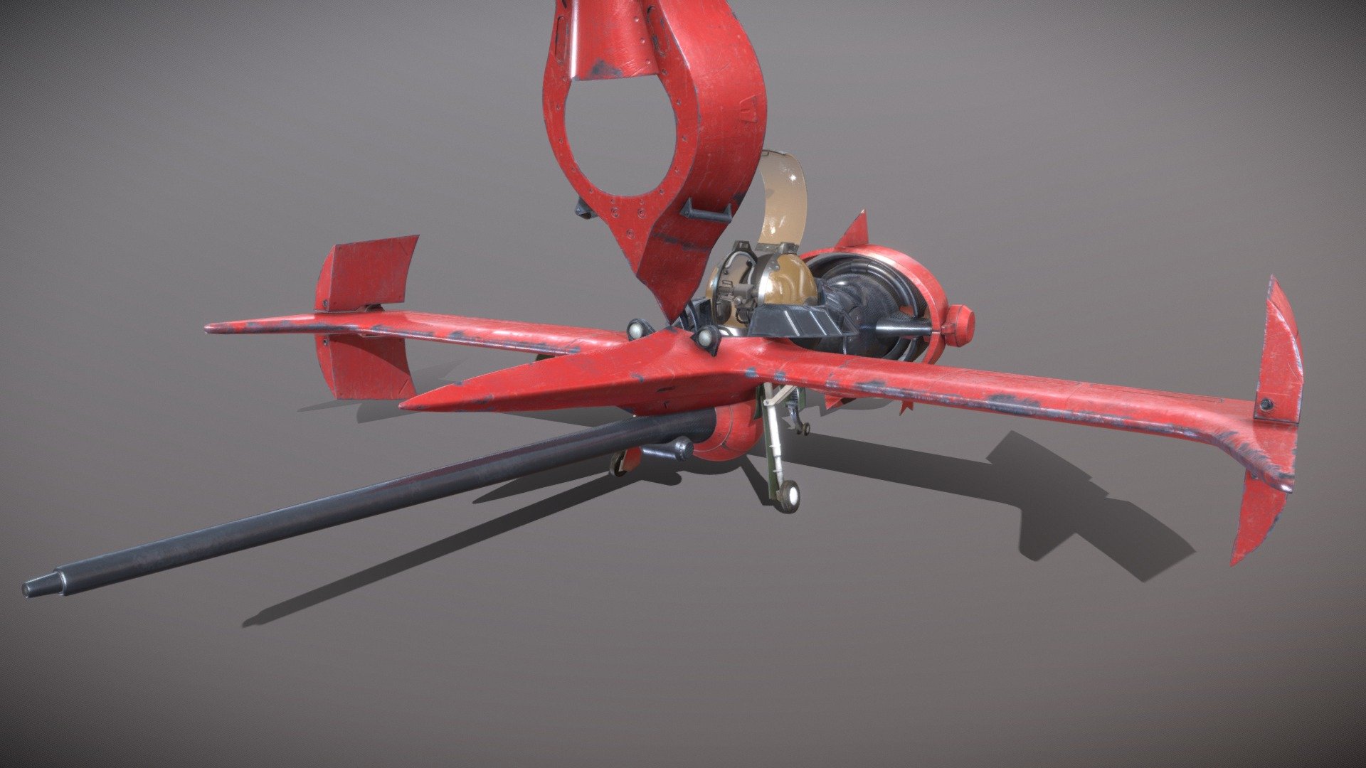 Hi everyone,

This is my grad work for XYZ school course. 

As big fan of Cowboy Bebop I decided to make a Swordfish.

I used Maya for modeling and animation, Mamoset for baking AO and normals, fixed some in Photoshop and paint in Substance Painter.

The model has four 4k sets with texel 8 pxcm. I chose metal
oughness pipeline and got transperency map for forth set.

44.5 k - tris, 24 - verts

I add some details to the texture that appeared during the anime plot. 

And I hope you like the model. In any case, leave feedback, it will help me a lot.
 - Swordfish II - 3D model by Ferot (@lFerotl) 3d model