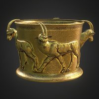 Marlik Gold Vessel ancient, vessel, museum, iran, metropolitan