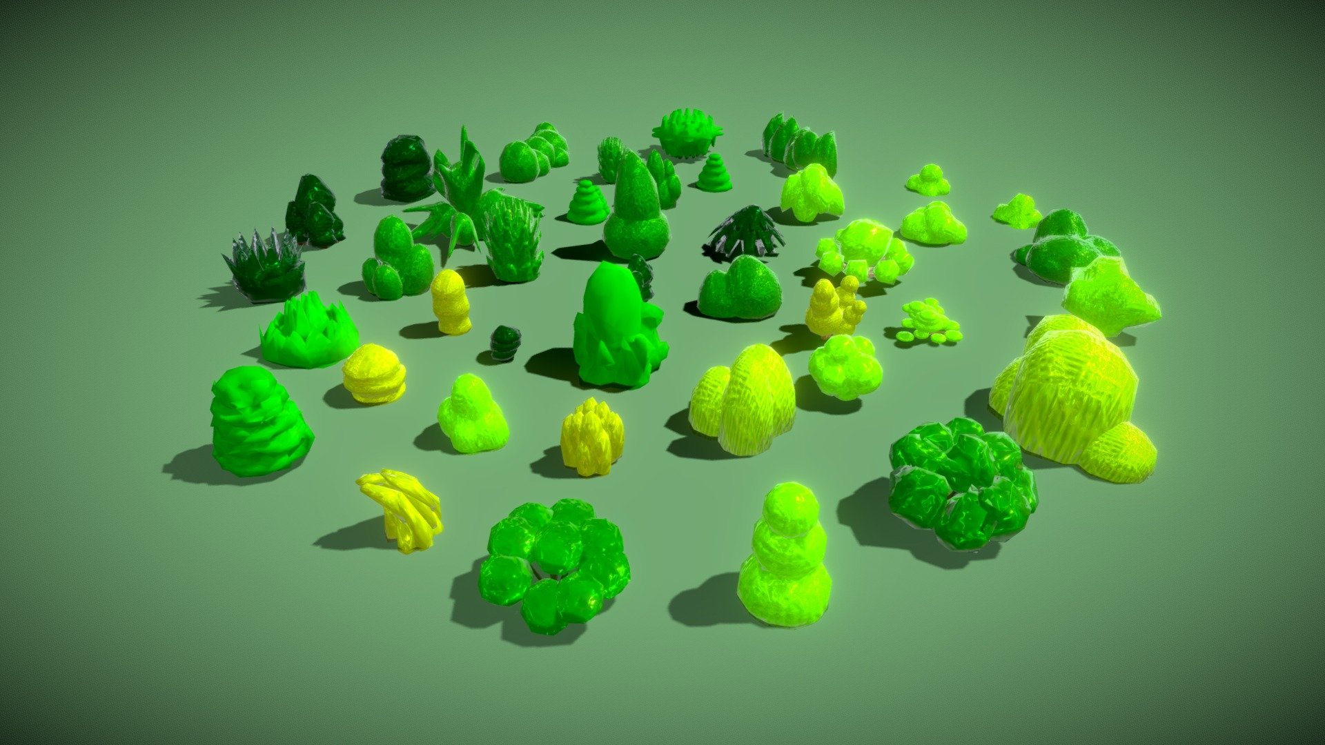 Cartoon style bushes made using Blender 2.79 and the cycles render engine.

Check out my blog at: https://rhcreations.tumblr.com/ - Cartoon Bushes - Download Free 3D model by rhcreations 3d model