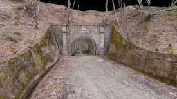 Futatsugoya Tunnel “Abandoned road” japan abandoned, japan, road, heritage, old, fukushima, tunnel, heritage-photogrammetry, photoscan, realitycapture, photogrammetry, scan, construction, history