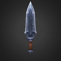 Knife 1 warcraft, assassin, carving, 2d, viktor, artviktor, blomqvist, knife, handpainted, lowpoly, wood, stylized, dagger, blade, steel
