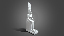 Egyptian Bronze Enthroned Wadjet 