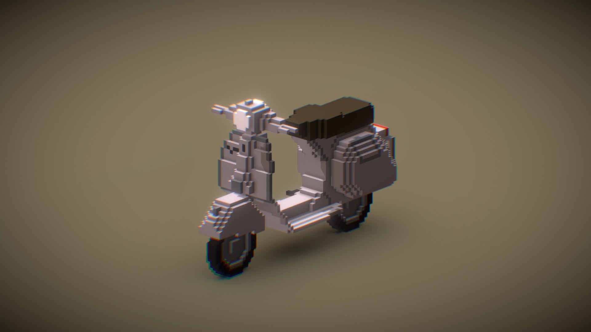 Software used: Magicavoxel by @ephtracy - Vespa - 3D model by pratamacam 3d model
