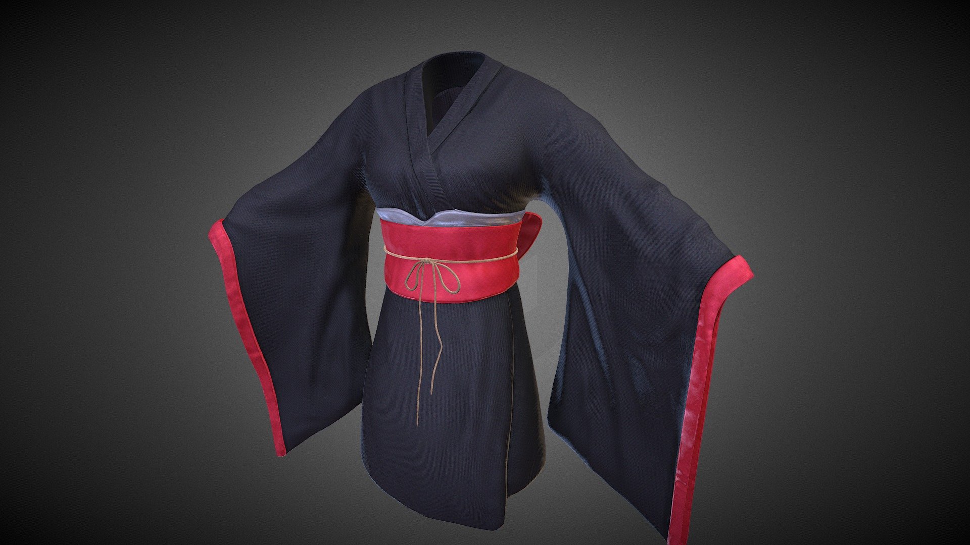 Kimono - 3D model by ChristianButlerFrancis 3d model