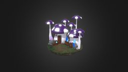 Mushroom House Diorama 