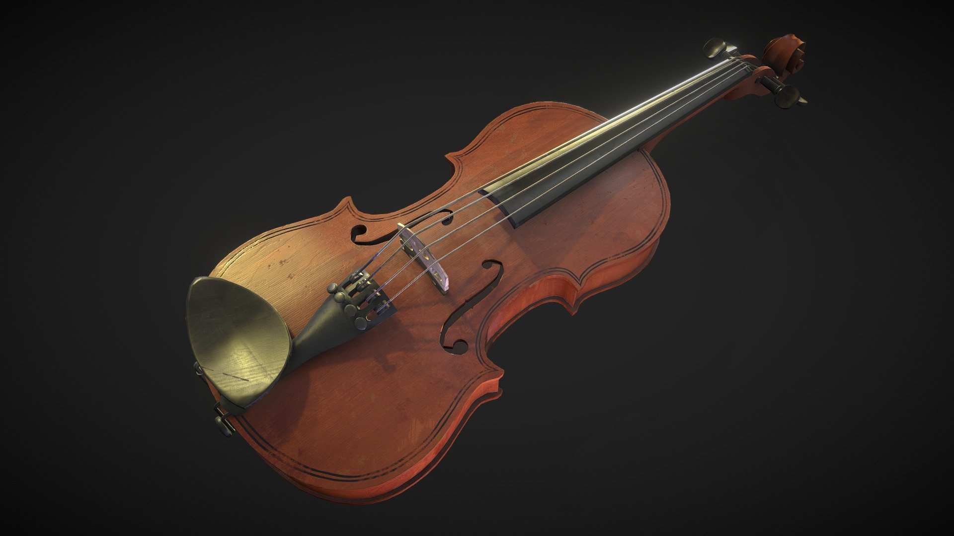 Everyone needs something to soothe their soul. Playing some violin, perhaps, could do the trick. Although this one hasn't seen much use lately 3d model