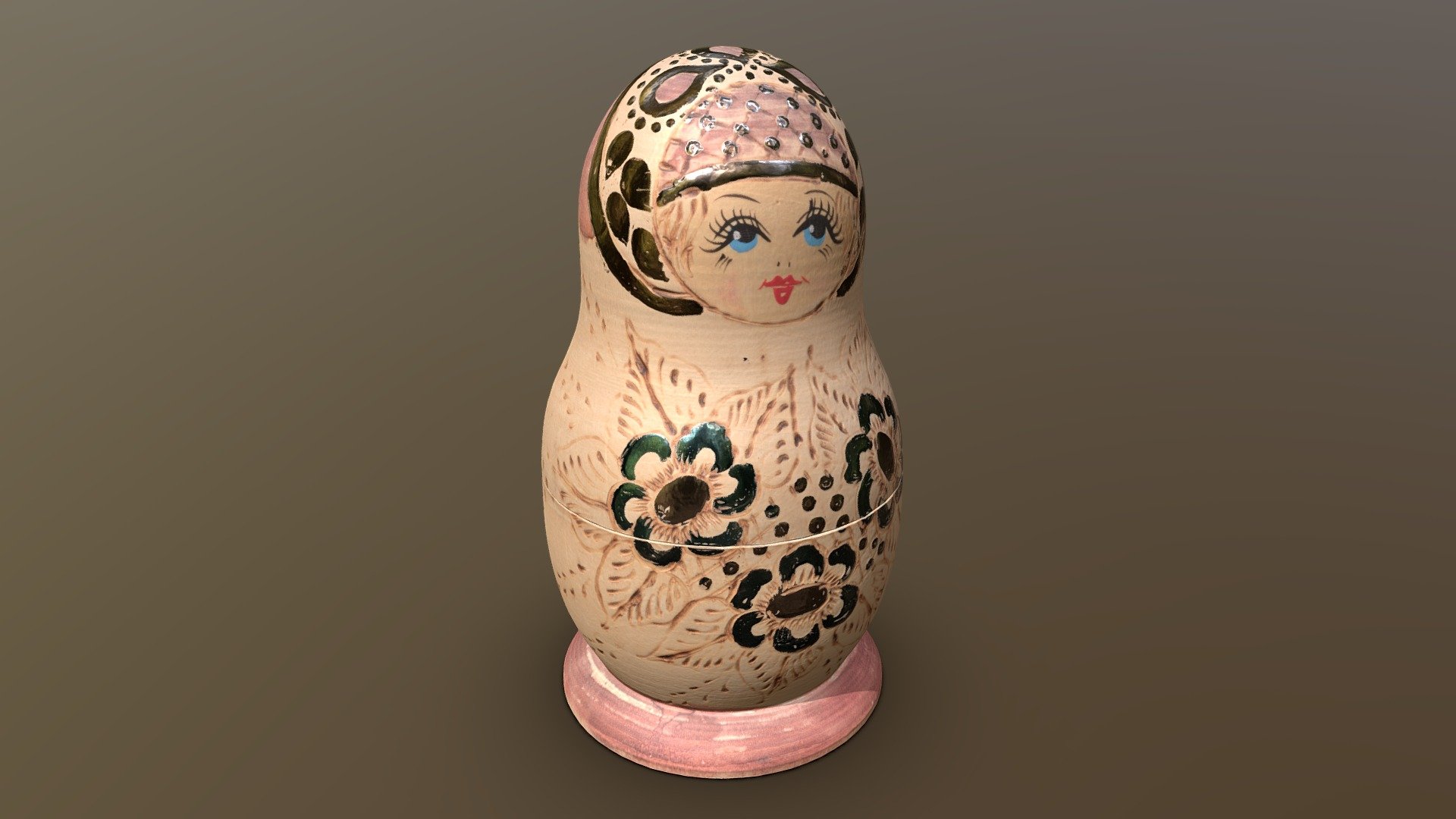 Genuine russian matryoshka doll


Photorealistic
Download contains 3 LODs (0.25x, 1x and 4x vertex count)
Quad based topology
Separate top and bottom halves
Hollow interior fully modeled &amp; textured
PBR Material (Metallic + Roughness)
All textures 4096x4096
Separate optimized normal map for each LOD (or use the &ldquo;medium