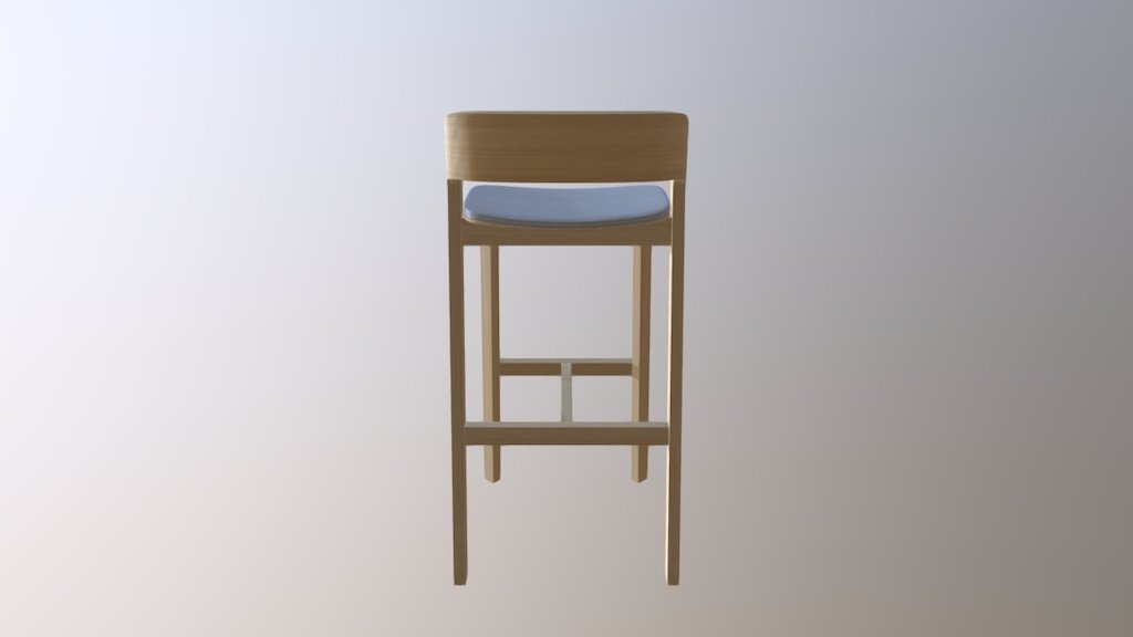 Bar chair - Silla 3ds - 3D model by Santiago (@santigosopo) 3d model