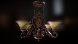 Old Lamp lamp, game-ready, game-asset, game-model, old-school