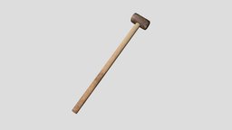 Large Hammer hammer, pickaxe, sledge, weapon