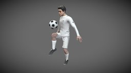 Looping Animation Soccer Player Kneeing Football football, player, soccer, looping, character, animation, kneeing, anmiated