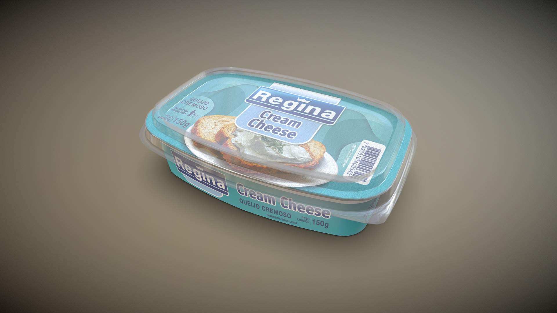 Amostra - Cream Cheese Regina 150g - Download Free 3D model by Sealed Air - Cryovac Studio (@artesbrasil) 3d model