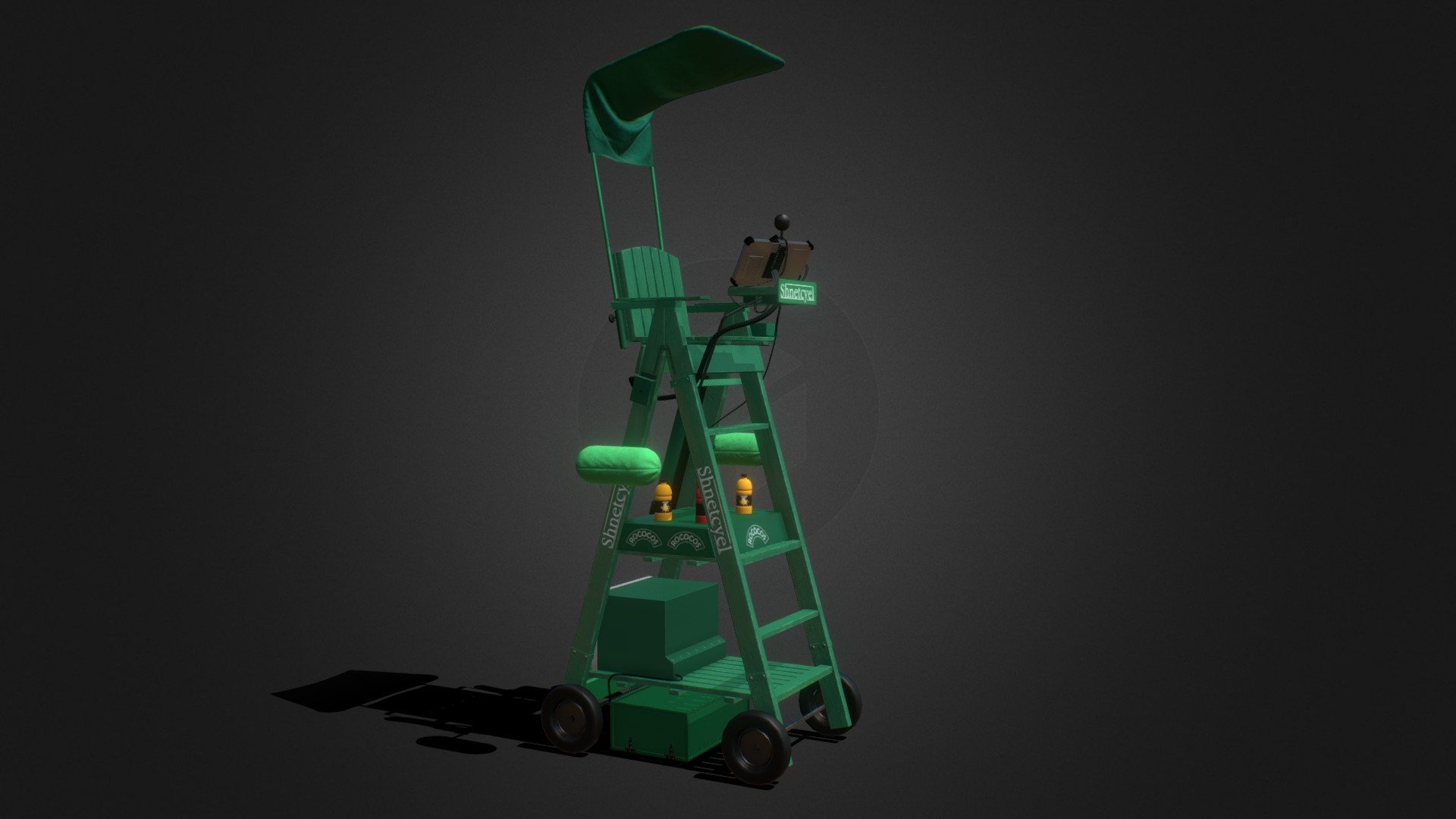 4k Textures Special for You - Umpire Chair - Download Free 3D model by Arman.Abgaryan 3d model