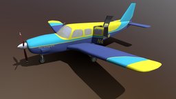 Piper PA-32 "Saratoga" historical, simulator, flightgear, aircrafts, blender