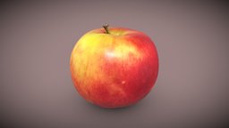 Яблоко | Red Apple [Scan] food, fruit, apple, products, downloadable, freemodel, foodscan, redapple, metashape, photoscan, photogrammetry, scan, free, highpoly, 4k-texture, fruitscan