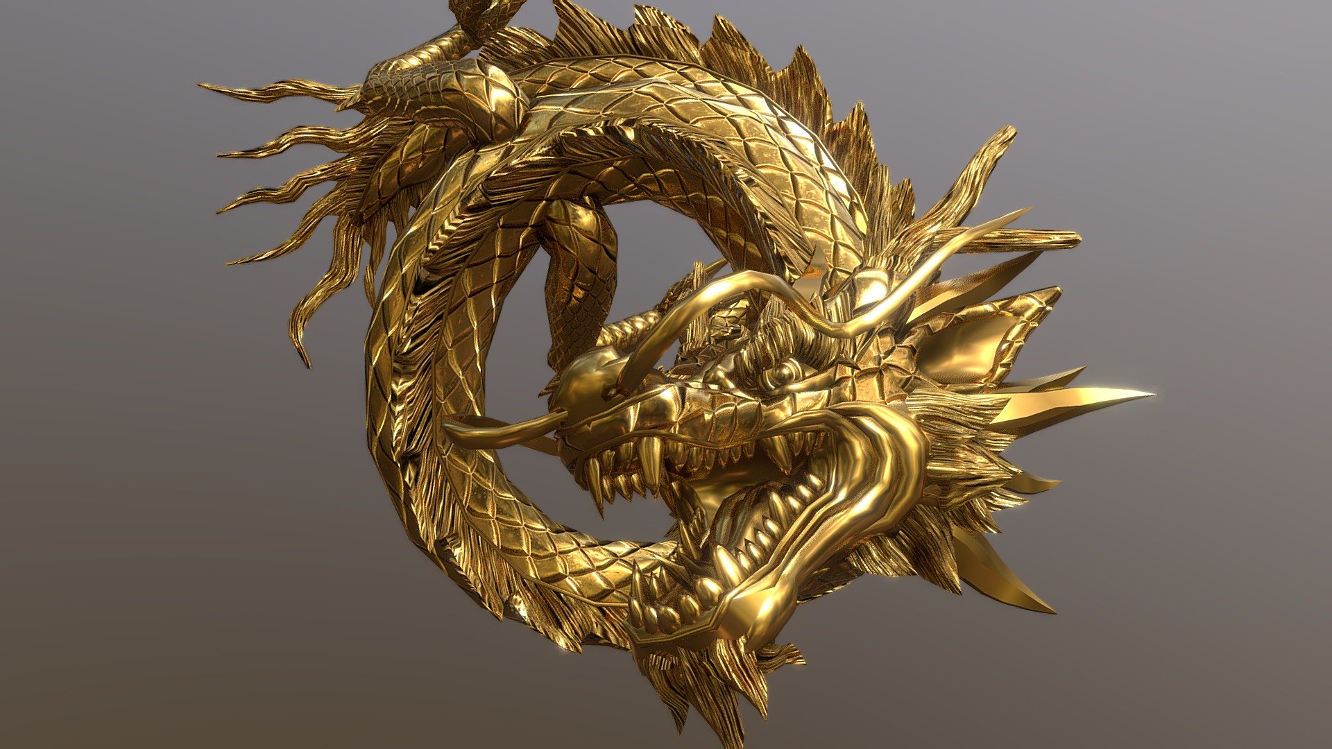 Rigged &amp; Animated Lowpoly Chinese Dragon for game,AR, VR project - Lowpoly Rigged Dragon - Buy Royalty Free 3D model by Underground Lab (@xaverius0404) 3d model