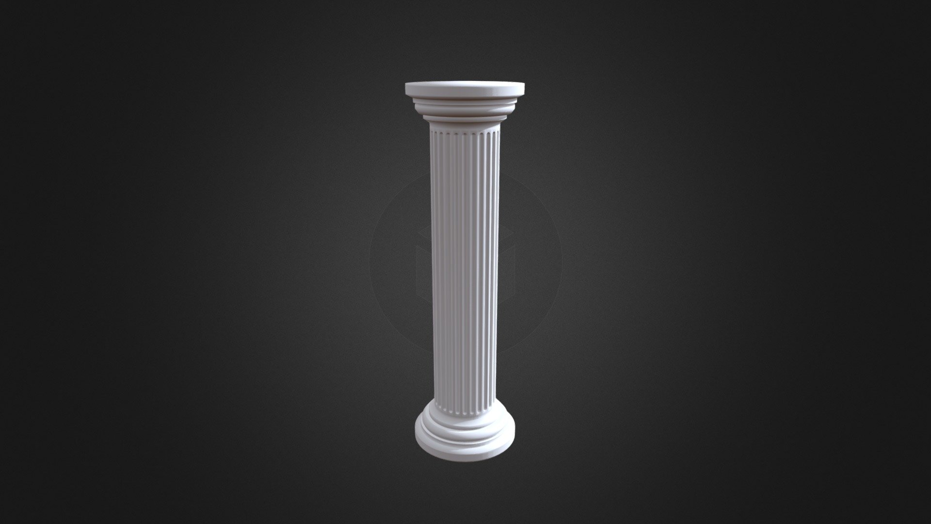 Collum model. Can be used in different structures 
Modeled on 3dsMAX - Greek Column - Download Free 3D model by TahirNilin 3d model