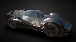 SCI FI Car future, substance-painter-2, 4ktexture, low-poly, blender3d, sci-fi, car