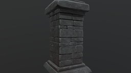 Stylized Brick Column
