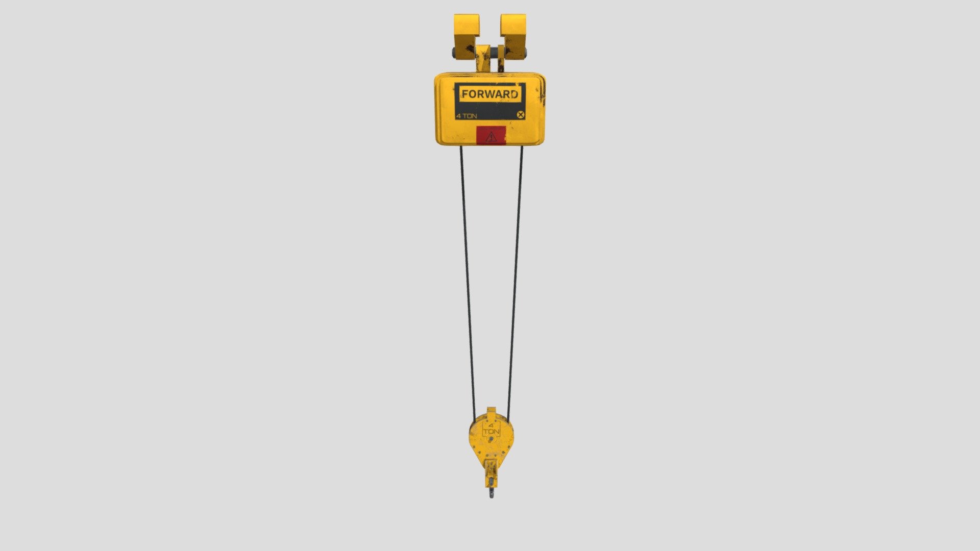 This is a semi low poly Sci-fi Crane hoist perfect for an industrial setting or to kitbash. The model contains 4 seperate objects. The chain, the Load block, the crane head unit, and the track attachment. This model is great for both closeups and distant shots. There are both 4k and 2k texture sets for the main Crane object, the chain only includes a 2k texture 3d model